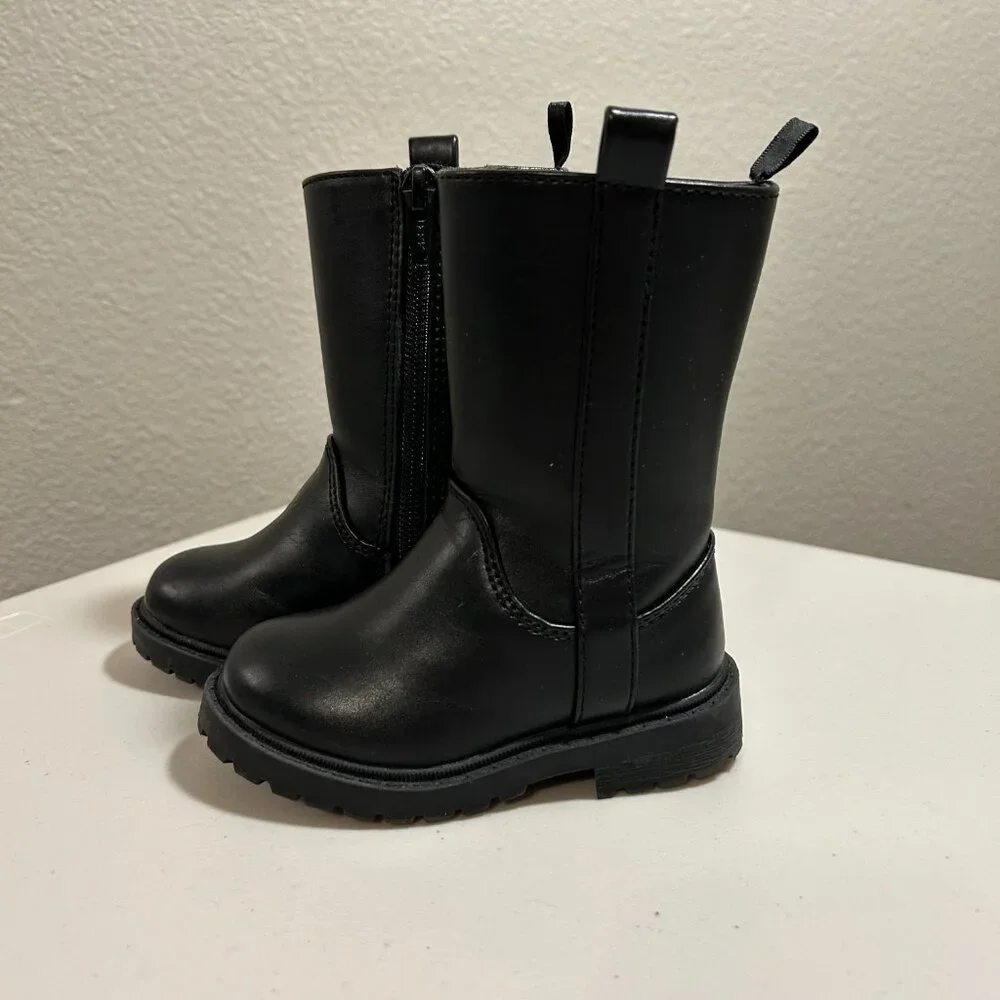 Old Navy Toddler Tall Black Boots Size: 5